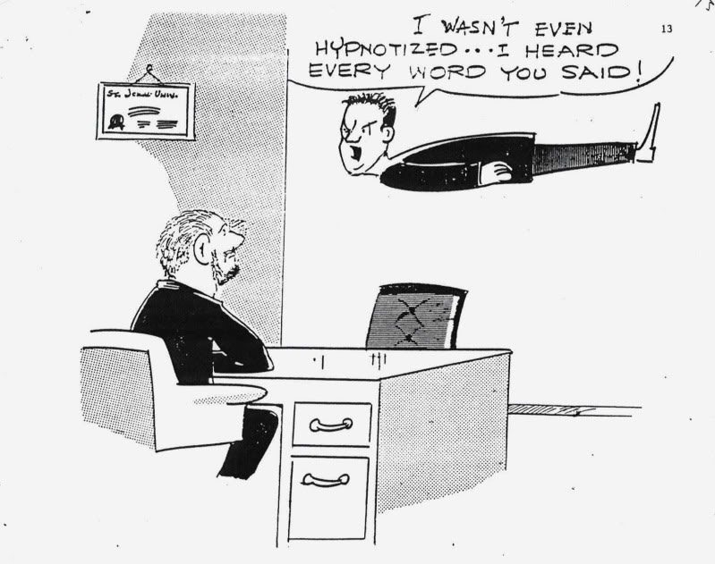 hypnosis cartoon